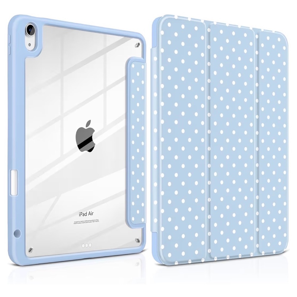 Case for iPad Air NEW! Baby Blue & White Polka Dots Compatables in Description